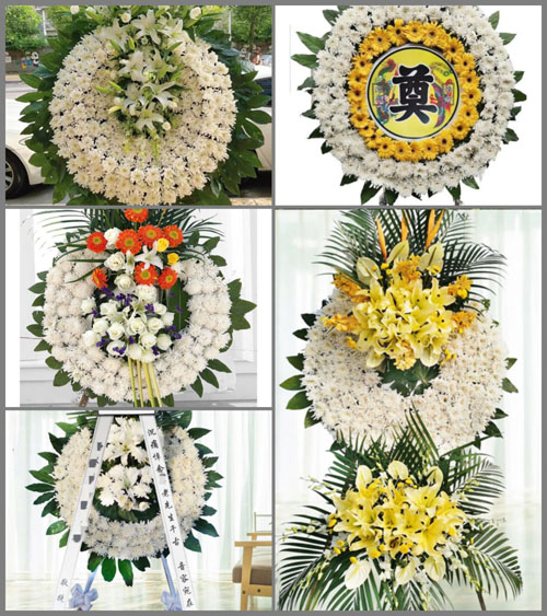 山西晋中榆社县河峪乡苍竹沟村花圈速递